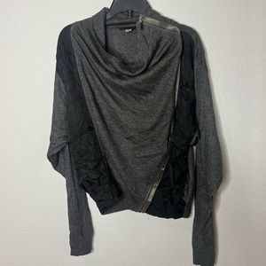 Diesel Light weight wool zip Bomber Sweater